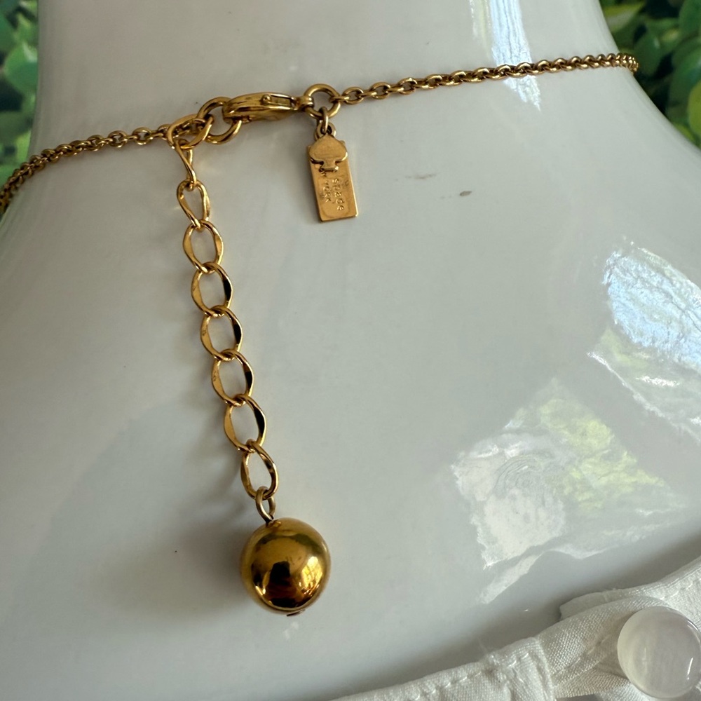 Kate Spade Purple and Gold Pendant Necklace - Picture 4 of 10
